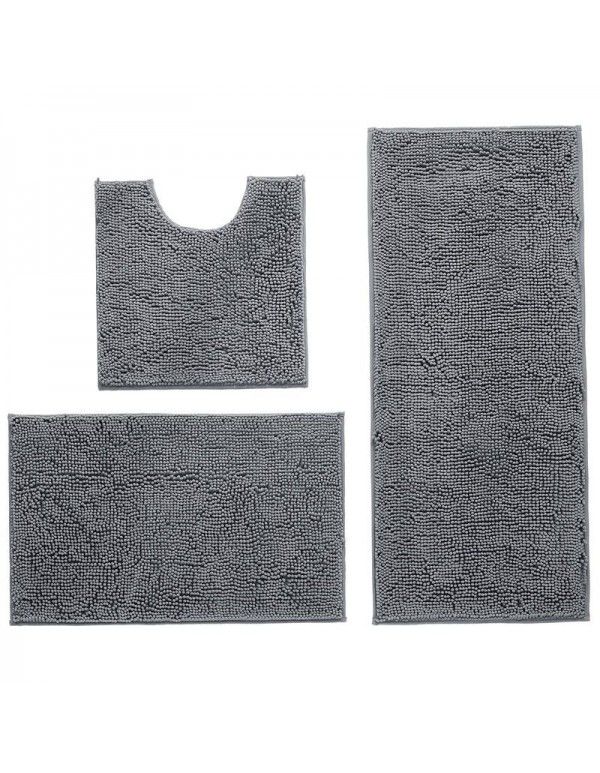  Hot Sale Chenille Floor Mat Long Wool Toilet Floor Mat Bathroom Absorbent Carpet Factory Direct Sale Can Be Issued