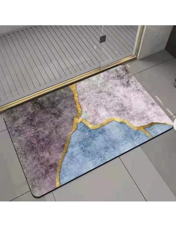 Manufacturer's new imitation diatom mud carpet, toilet, bathroom, kitchen door mat, water absorption, quick drying floor mat can be issued on behalf