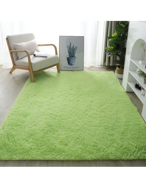 Thick washable silk wool blanket floor mat bedroom living room carpet floor mat float window mat splicing carpet