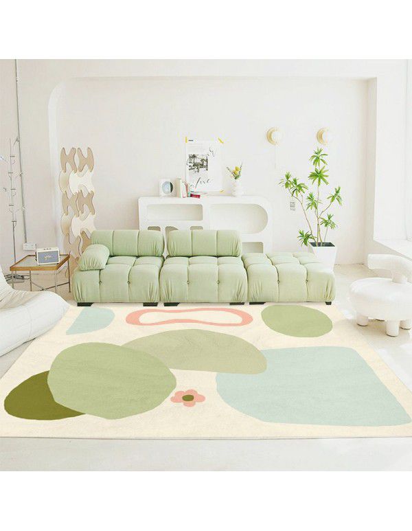 New style garden flowers and grass ins style living room, tea table carpet, girls' bedroom, bedside carpet, sofa, decorative floor mats, wholesale