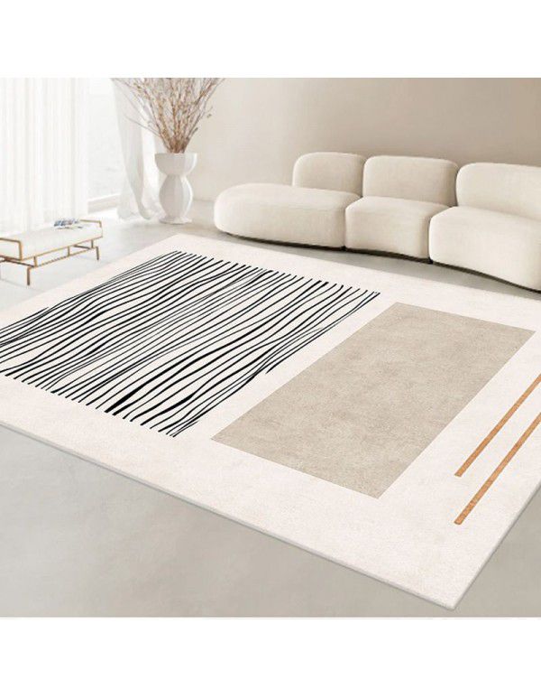 Spot Japanese Style Quiet Wind Living Room Carpet Simple Line Network Red Photo Carpet Bedside Carpet of Home stay Bedroom