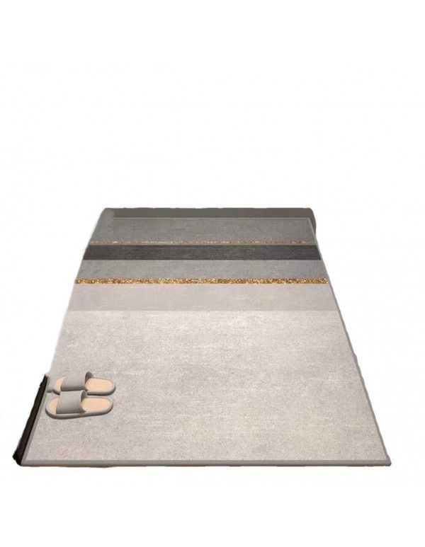 Crystal velvet carpet doormat doormat household doormat light luxury Nordic cuttable porch anti-skid mat