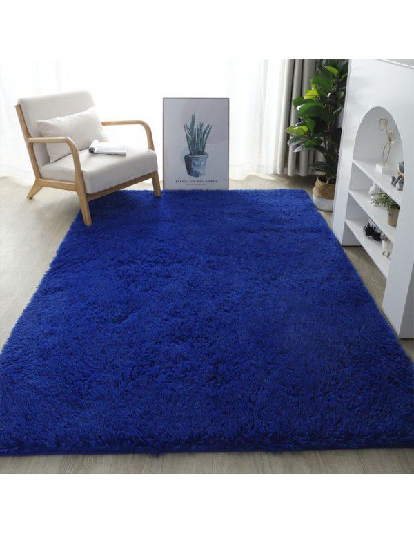 Thick washable silk wool blanket floor mat bedroom living room carpet floor mat float window mat splicing carpet