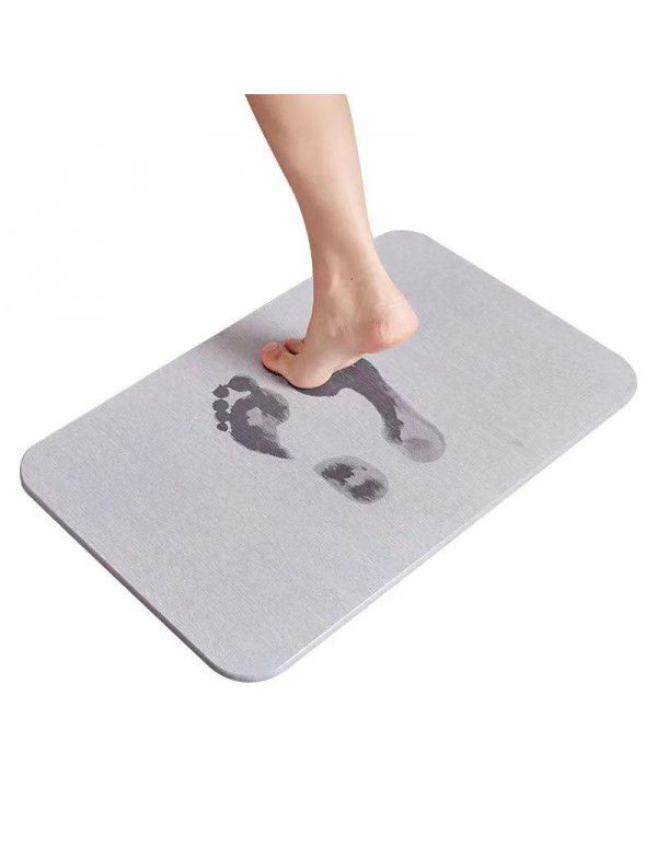 Diatom mud floor mat Floor mat Water absorbing floor mat Toilet door Household diatom floor mat Quick drying bathroom entrance floor mat